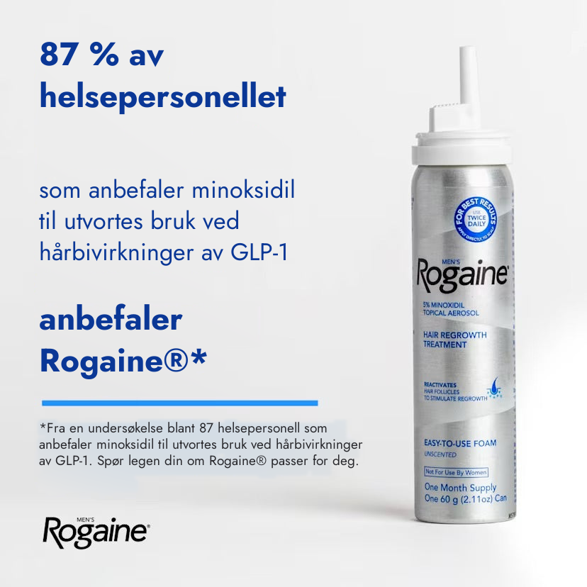 Rogaine Minoxidil skum 5% for menn