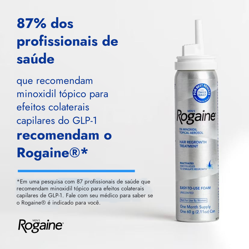 Espuma de Minoxidil 5% Rogaine para Homens