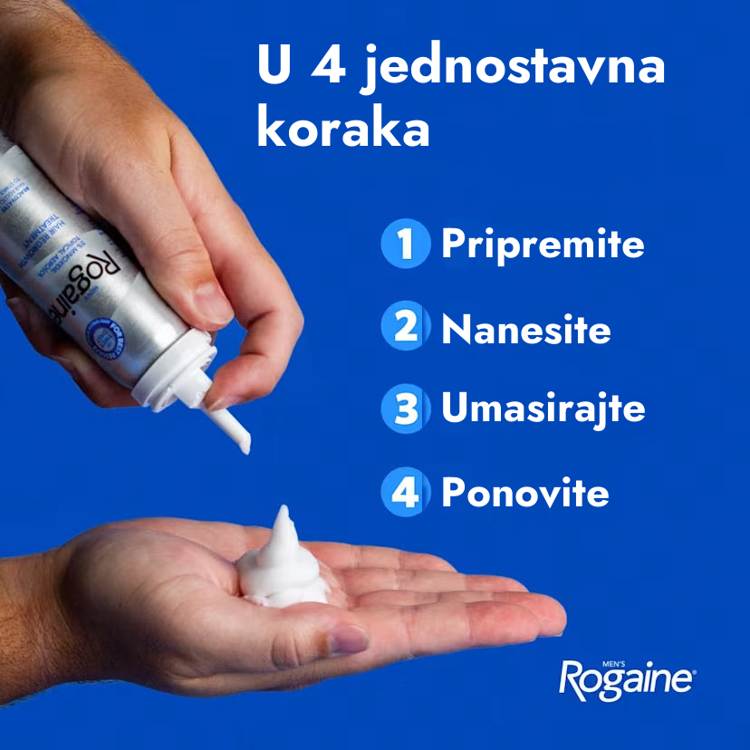 Rogaine minoksidil pjena 5% za muškarce