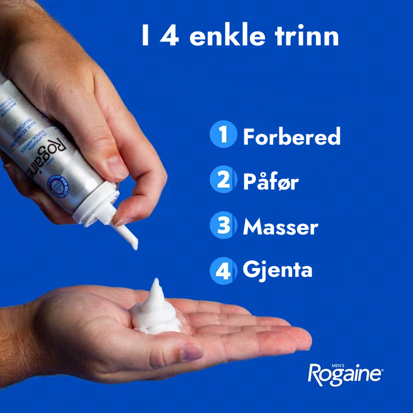 Rogaine Minoxidil skum 5% for menn