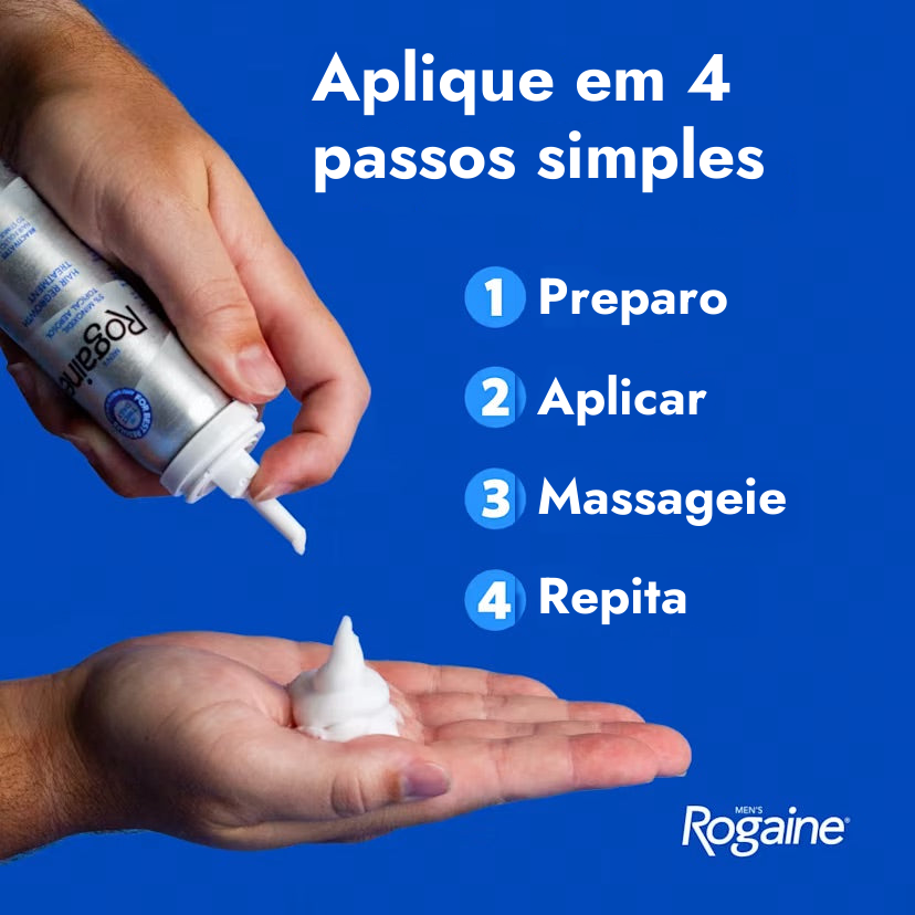 Espuma de Minoxidil 5% Rogaine para Homens