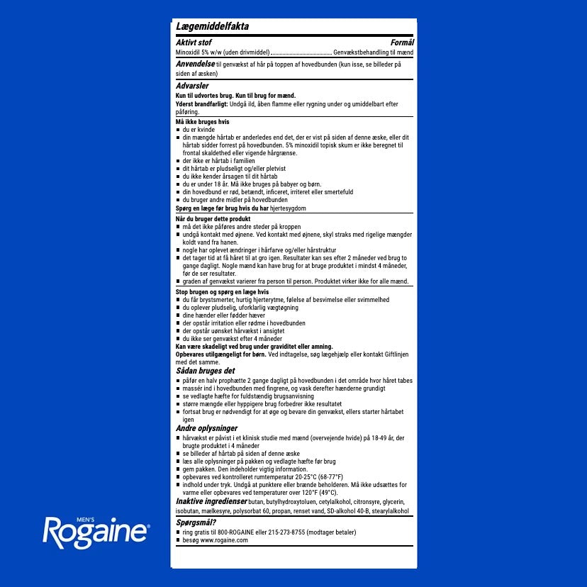 Rogaine Minoxidil Skum 5% til mænd