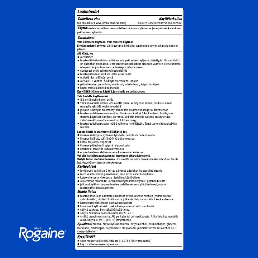 Rogaine Minoxidil Foam 5% miehille