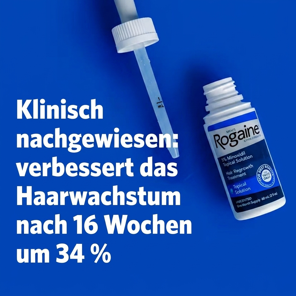Rogaine Extra Strength Minoxidil Lösung 5% für Männer - klinisch nachgewiesenes Neuwachstum