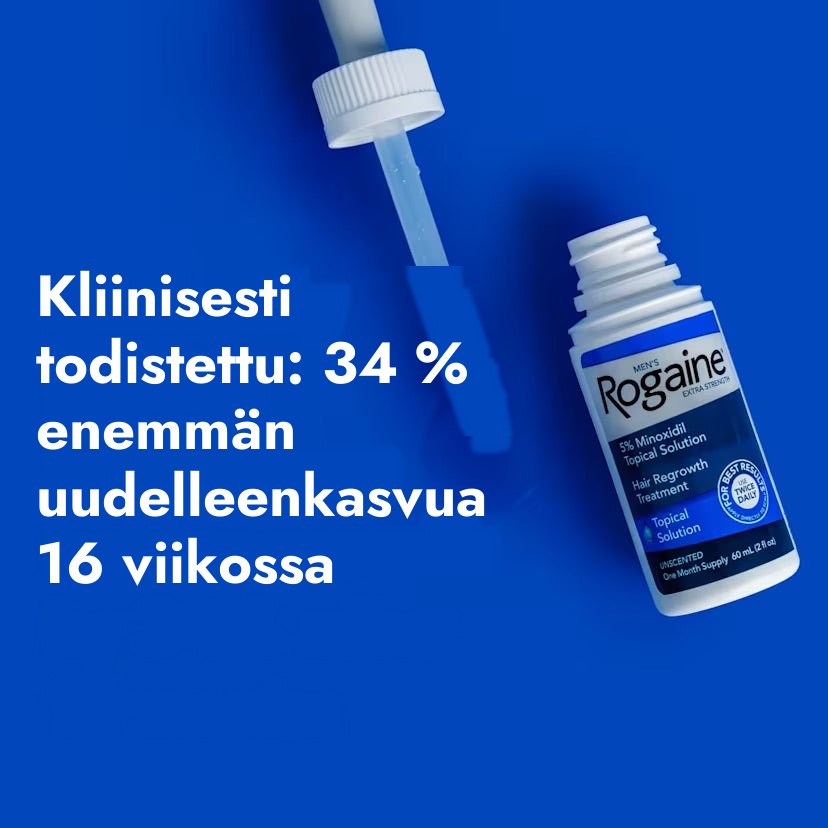 Rogaine Extra Strength Minoxidil Lotion 5% miehille – kliinisesti tutkittu hiusten uudelleenkasvu