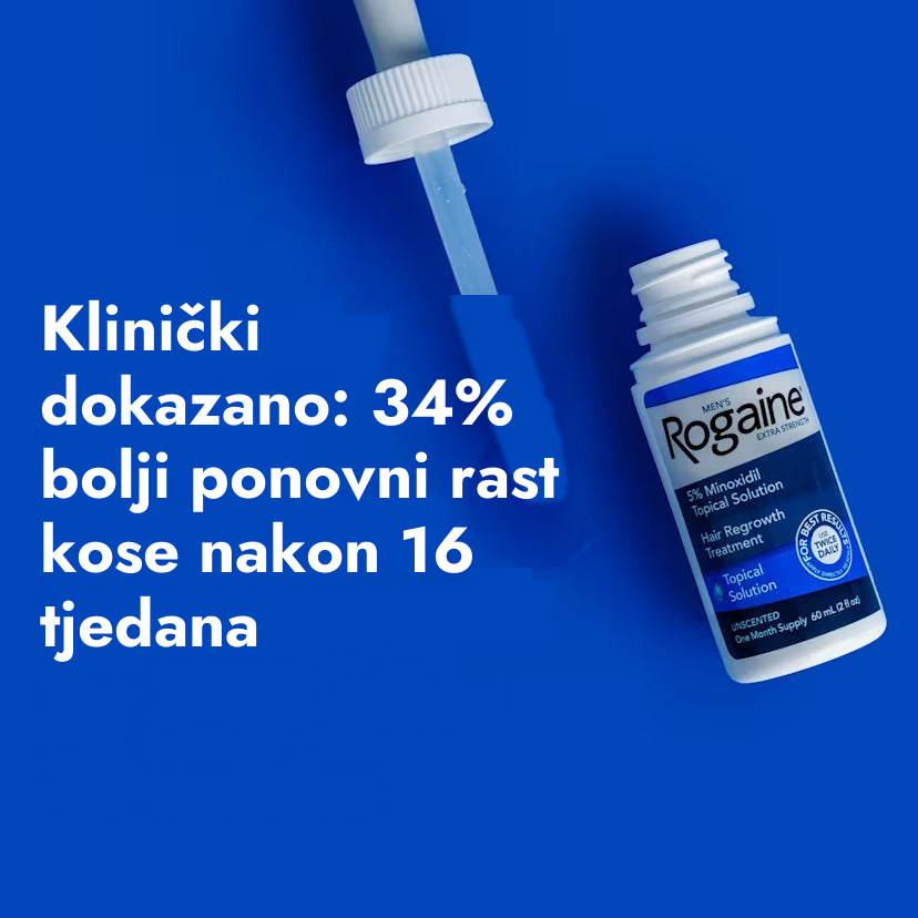 Rogaine Extra Strength minoksidil losion 5% za muškarce - klinički ispitan poticaj ponovnog rasta kose
