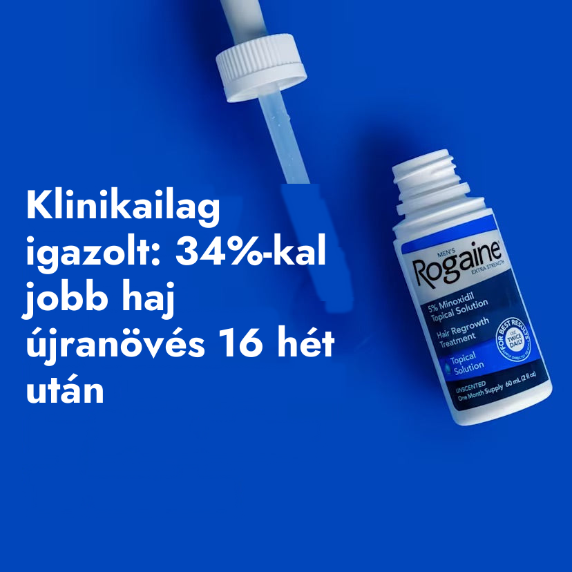 Rogaine Extra Strength Minoxidil 5% oldat férfiaknak – bizonyítottan segíti a haj újranövését