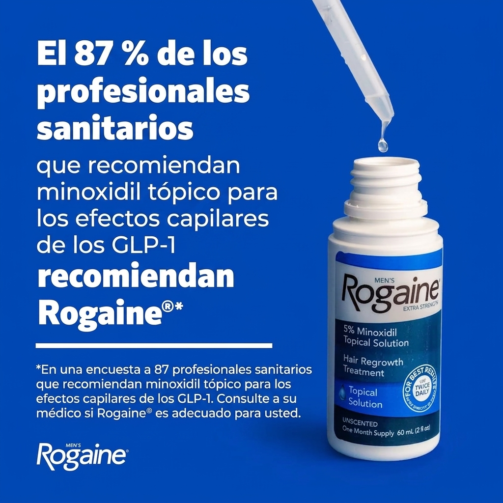 Rogaine Loción de Minoxidil 5% para Hombres