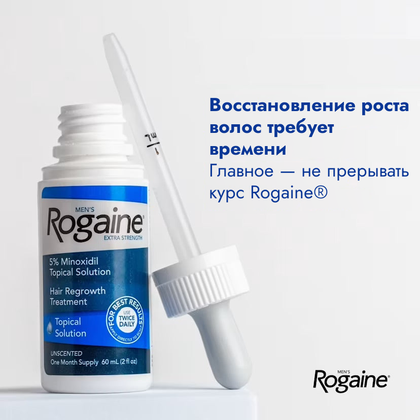 Раствор Rogaine с миноксидилом 5% для мужчин