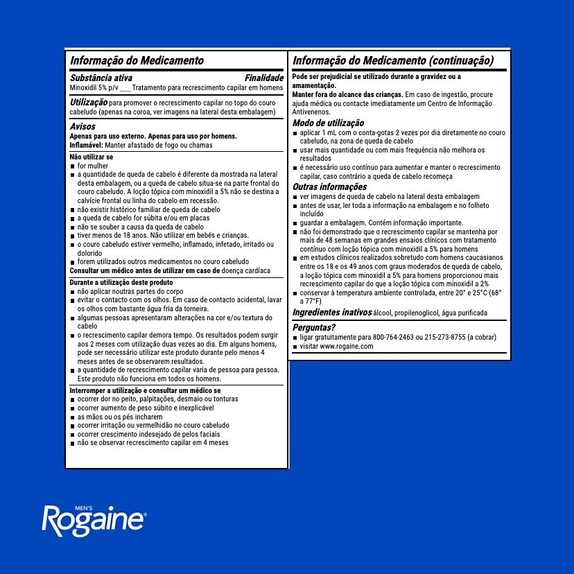 Rogaine Minoxidil Lotion 5% for Men