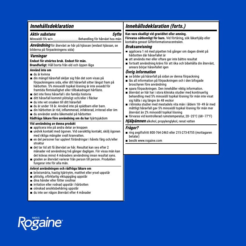 Rogaine Minoxidil Lotion 5% for Men