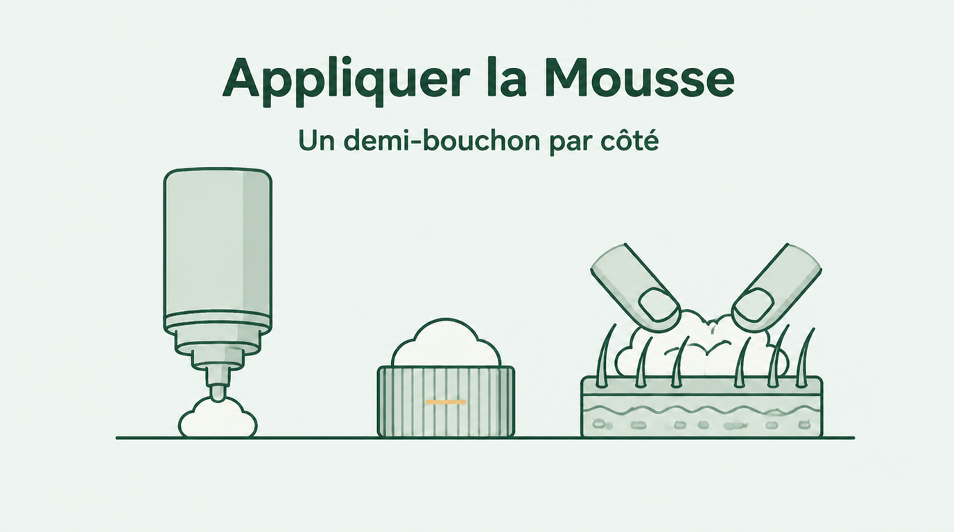 Comment bien appliquer la mousse minoxidil