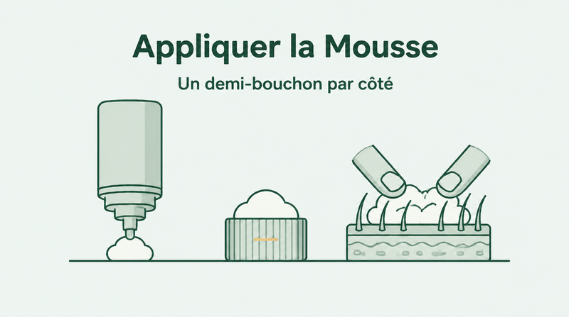 Comment bien appliquer la mousse minoxidil