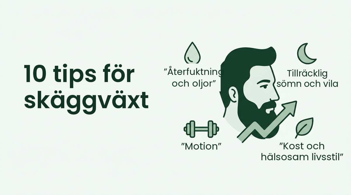 Tio tips för att stimulera skäggväxt