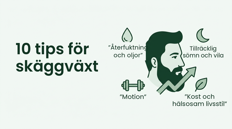 Tio tips för att stimulera skäggväxt