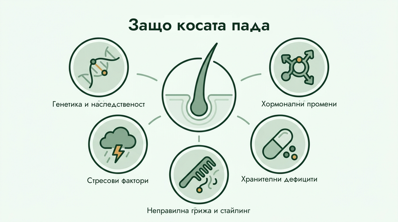 Основните причини за косопад