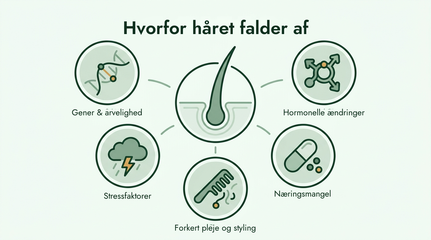 De vigtigste årsager til hårtab