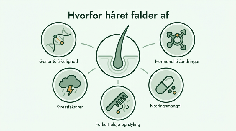 De vigtigste årsager til hårtab