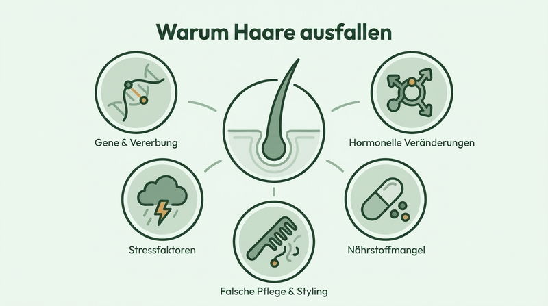 Die wichtigsten Ursachen von Haarausfall