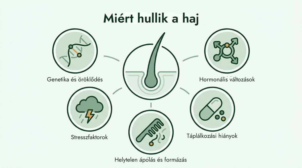 A hajhullás fő okai
