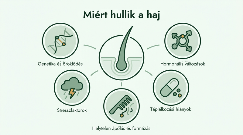 A hajhullás fő okai