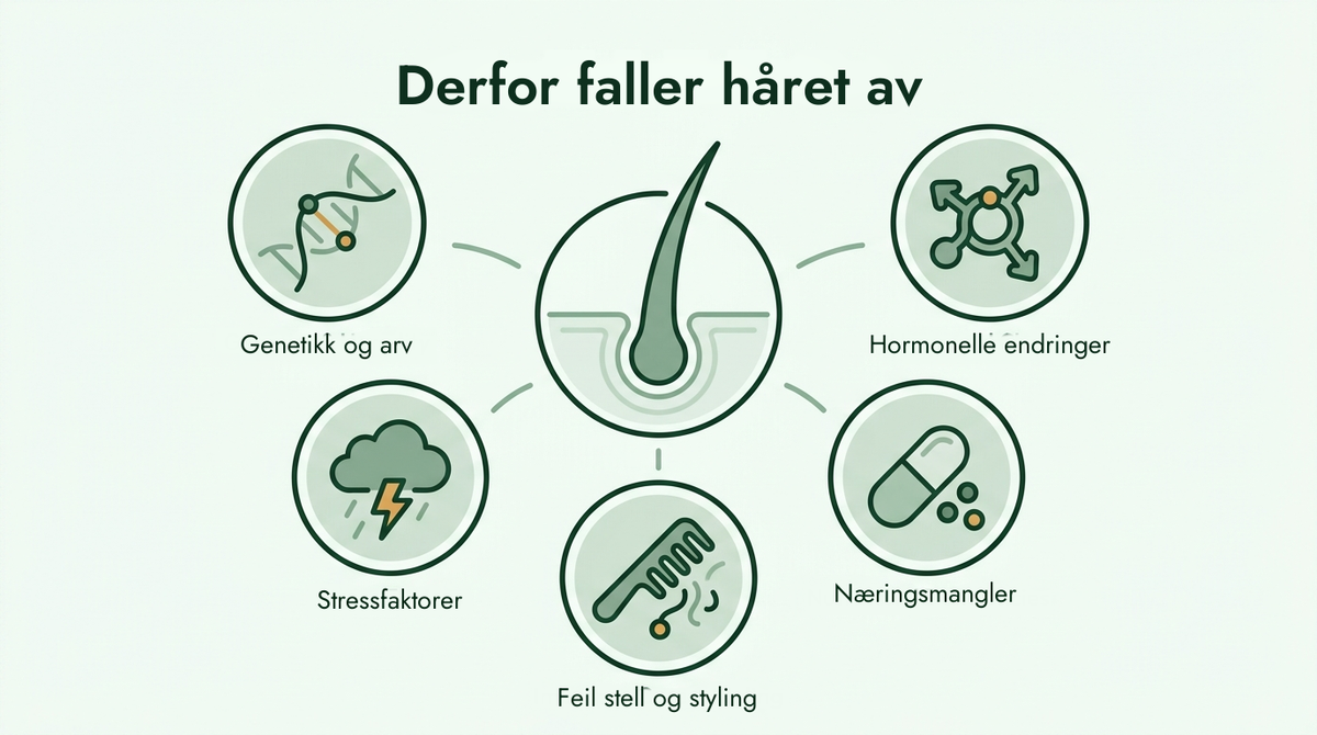 Hovedårsakene til hårtap