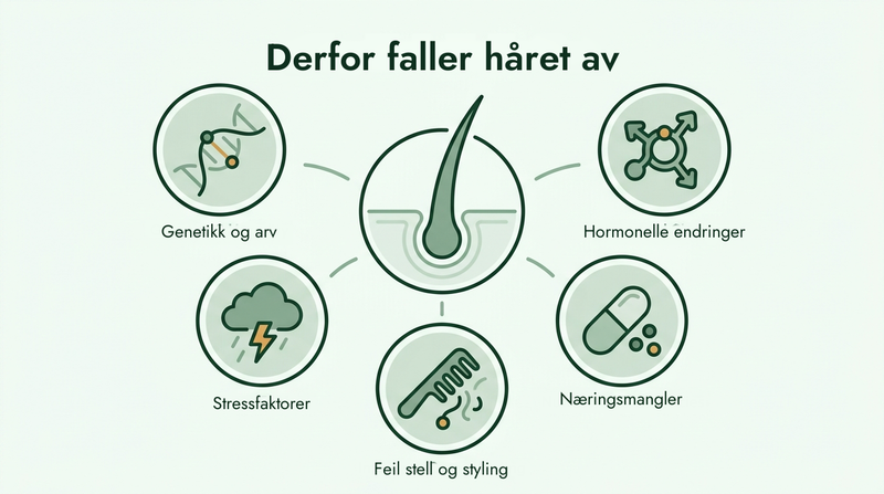 Hovedårsakene til hårtap