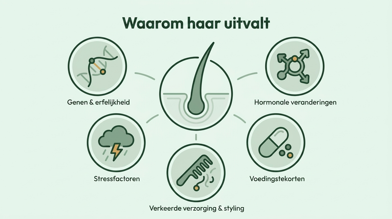 De belangrijkste oorzaken van haarverlies
