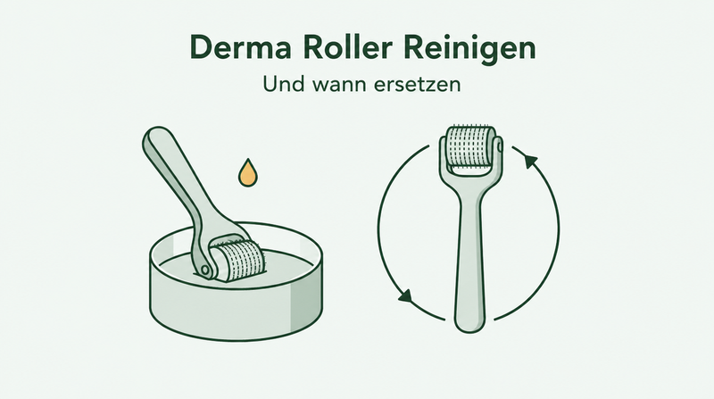 Dermaroller reinigen und ersetzen