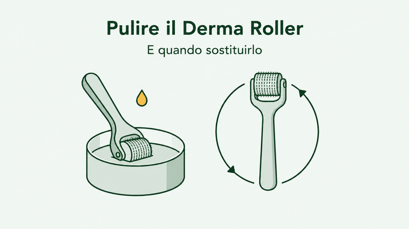Come pulire e sostituire il dermaroller