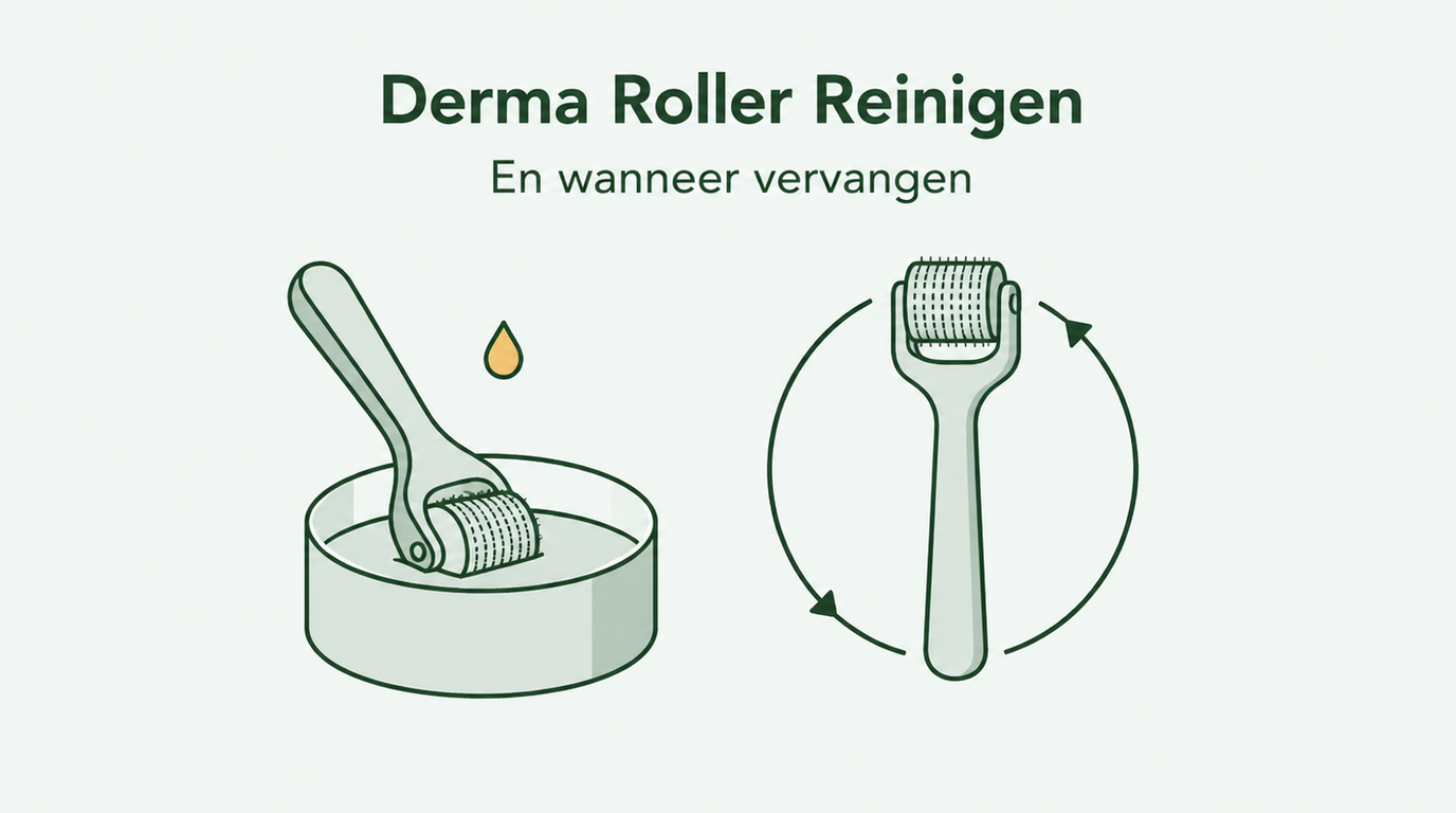 Een dermaroller reinigen en vervangen