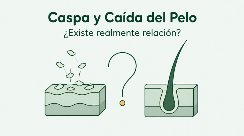 ¿La caspa causa caída del cabello?