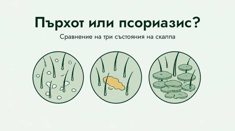 Пърхот, себореен дерматит или псориазис