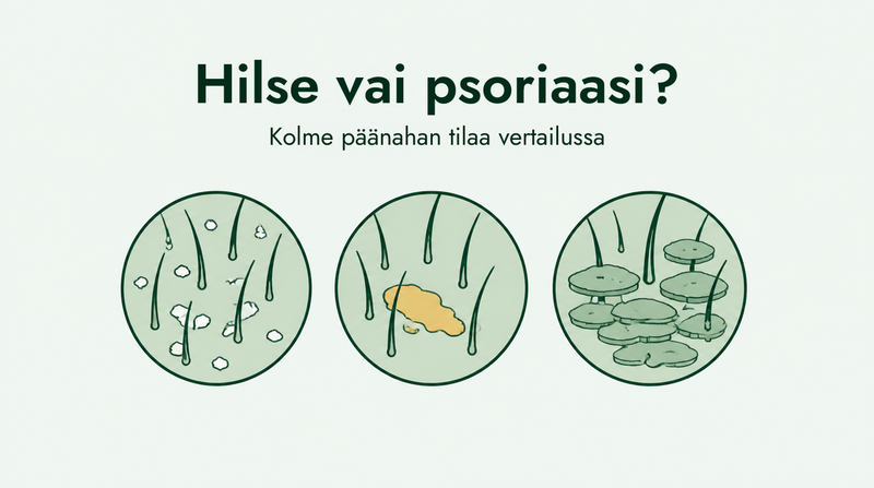 Hilse, seborrooinen ihottuma vai psoriaasi