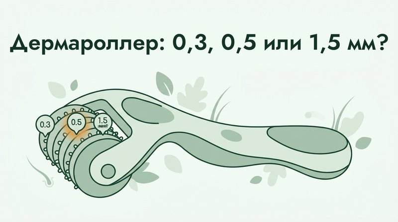 Дермароллер от выпадения волос: как выбрать длину игл