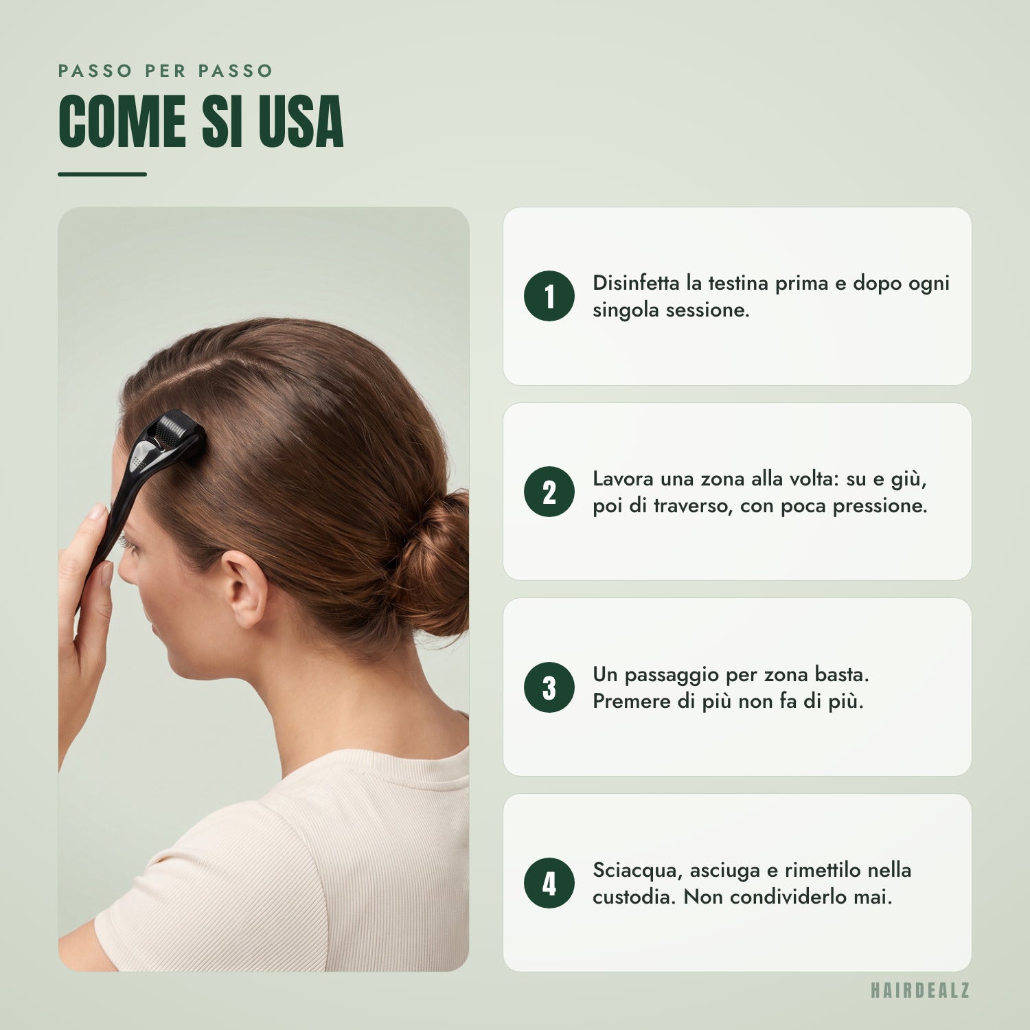 Passo per passo — Come si usa