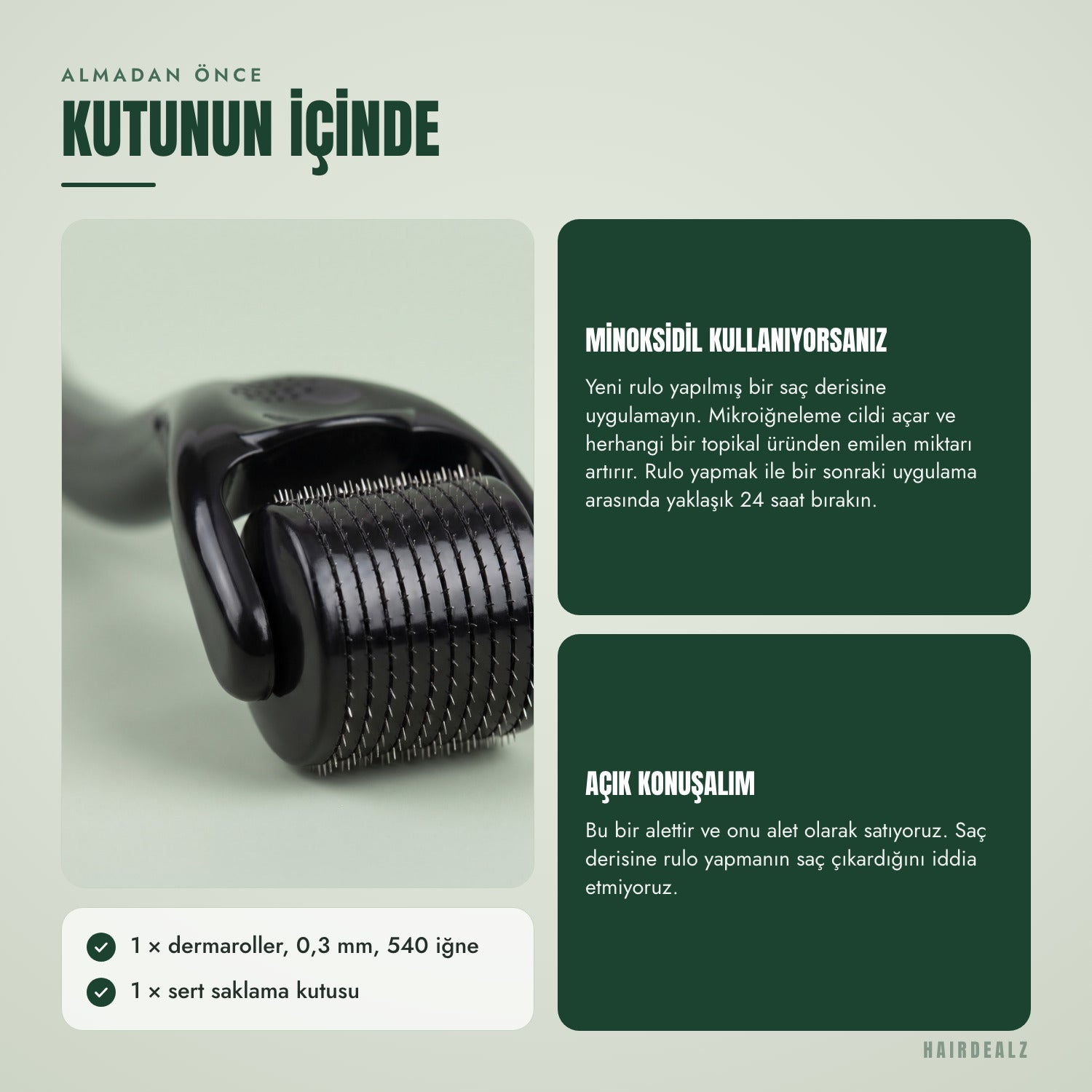 Satın almadan önce — Kutunun içinde