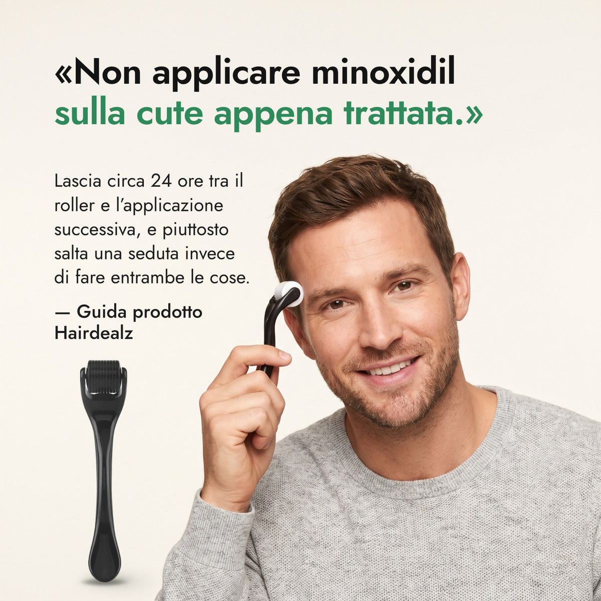 Non applicare minoxidil sulla cute appena trattata. — Guida prodotto Hairdealz