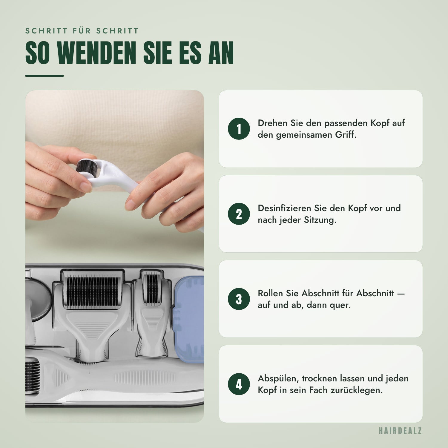Schritt für Schritt — So wenden Sie es an
