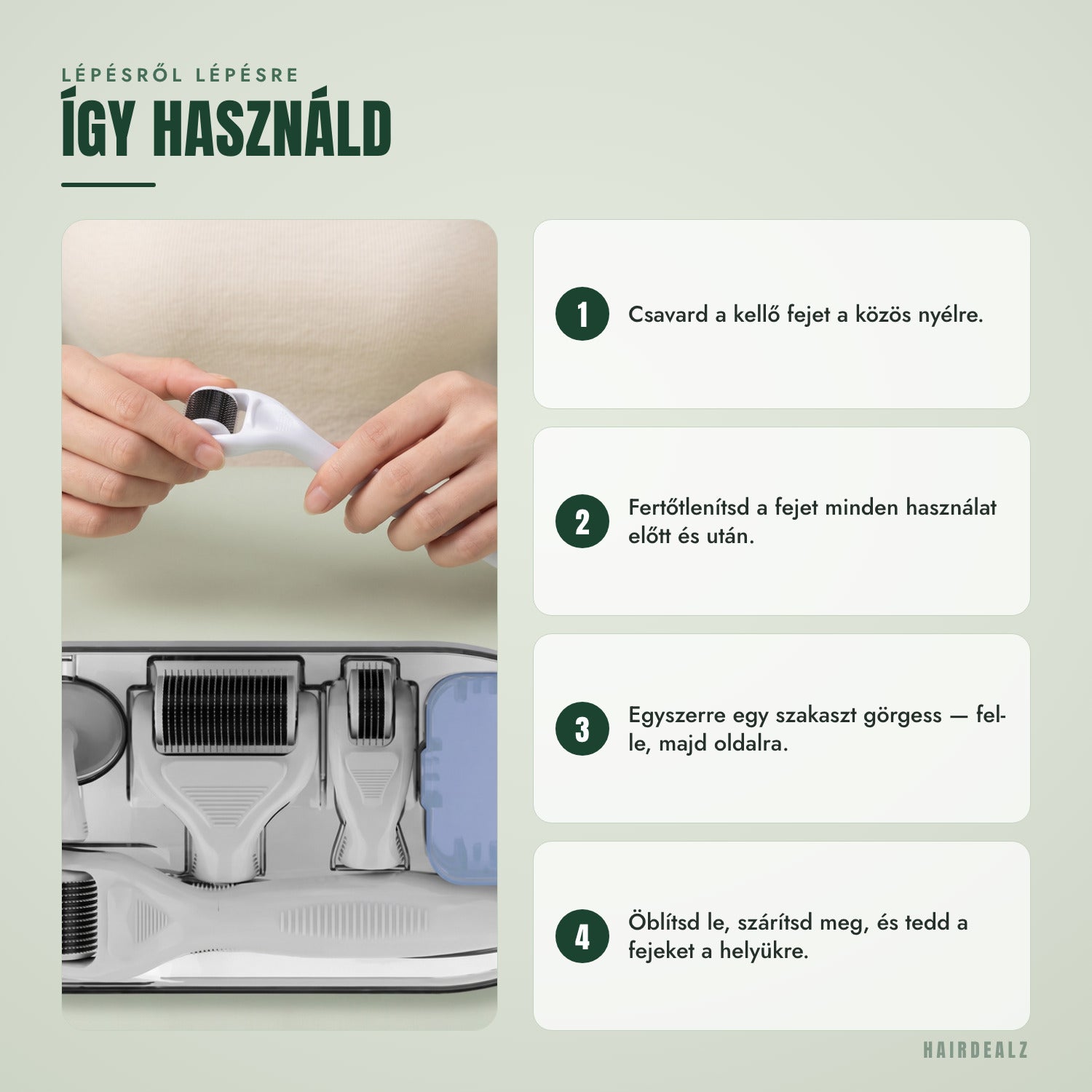 Lépésről lépésre — hogyan használd