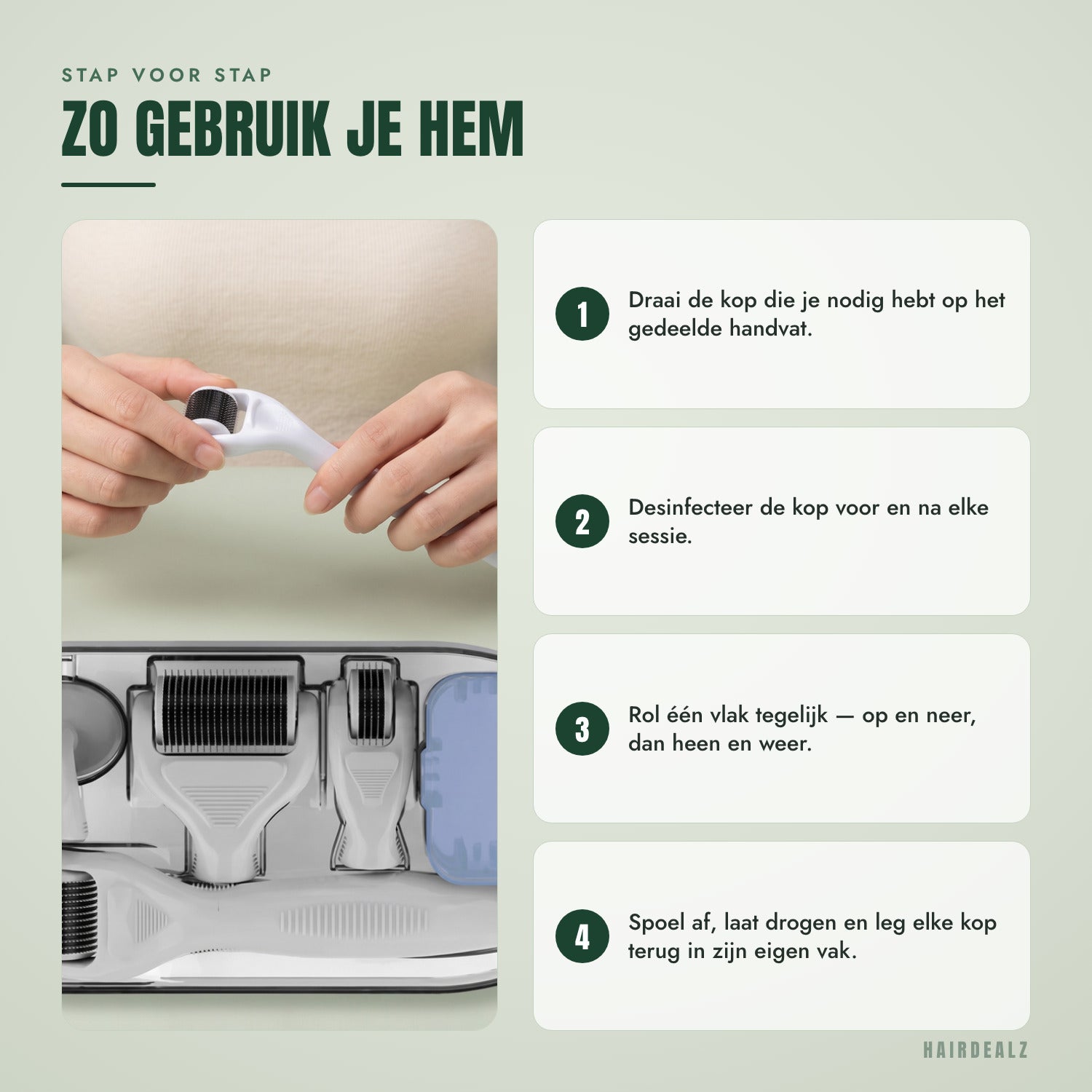 Stap voor stap — Zo gebruik je hem