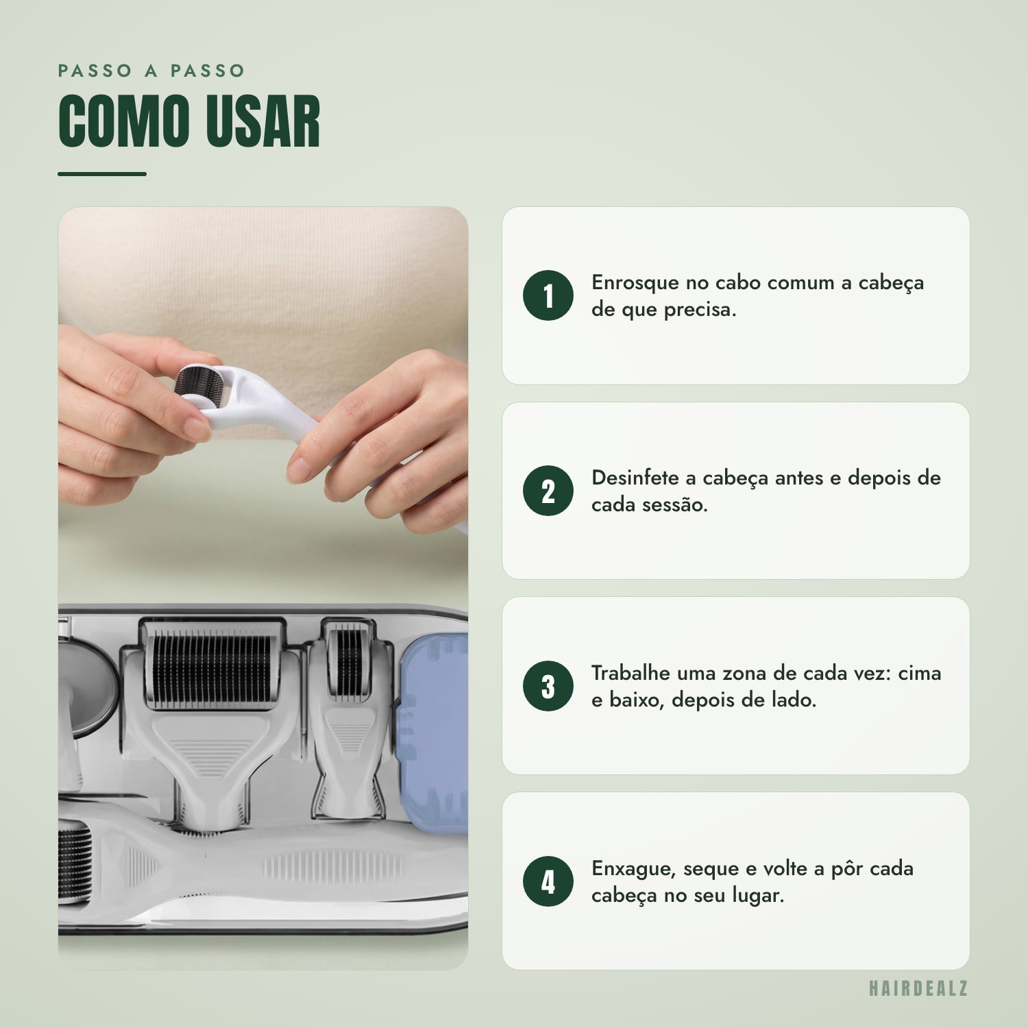 Passo a passo — Como usar