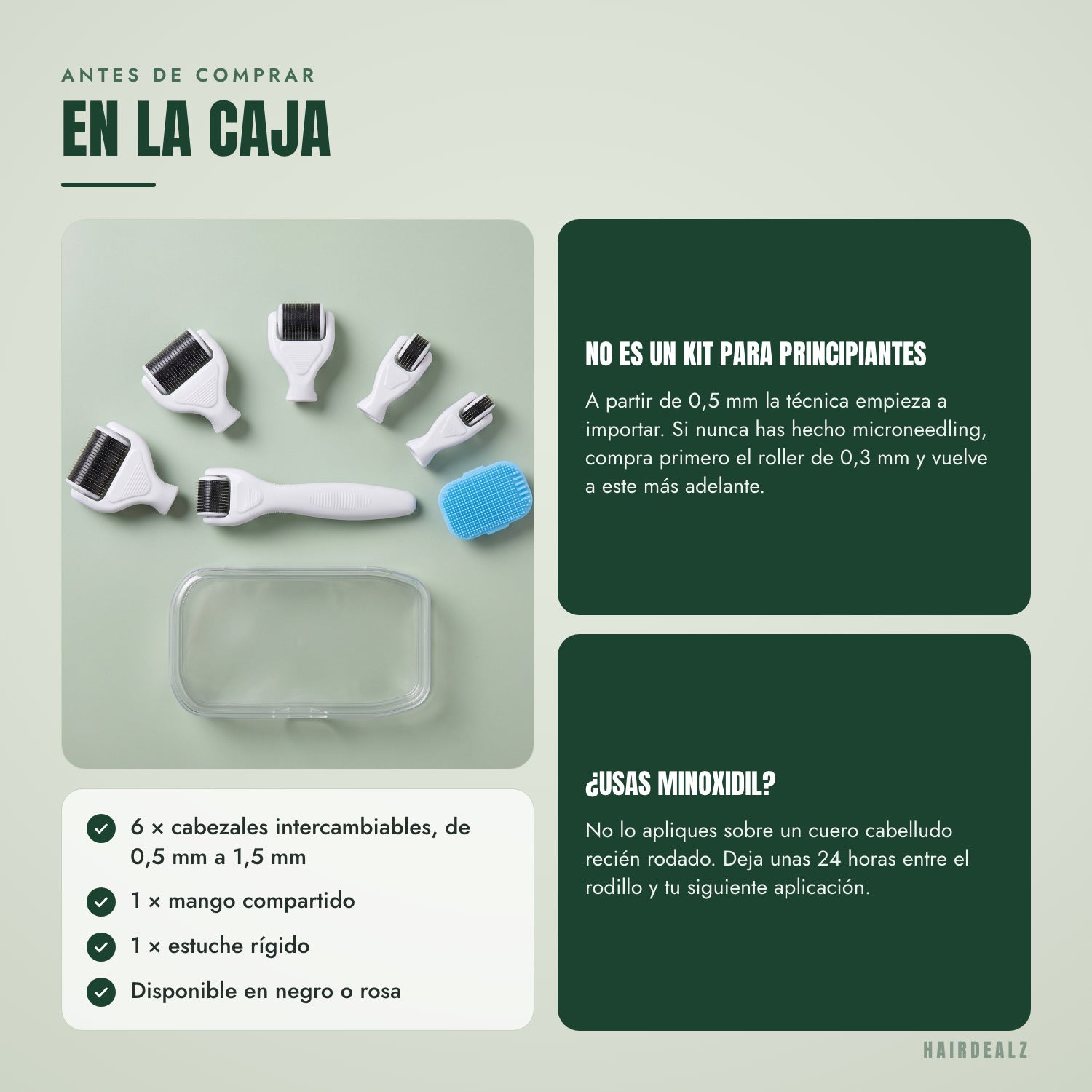 Antes de comprar — En la caja