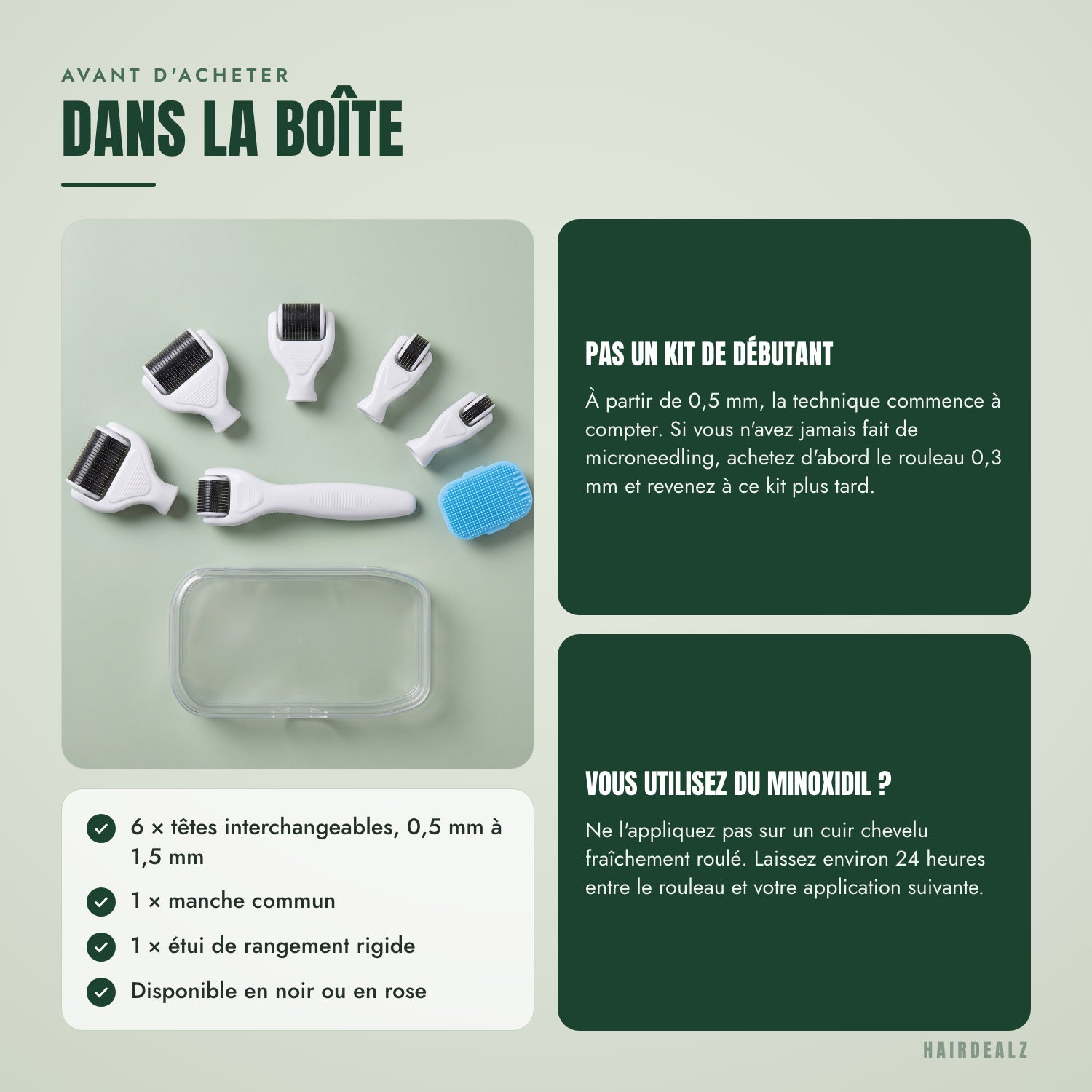 Avant d'acheter — Dans la boîte