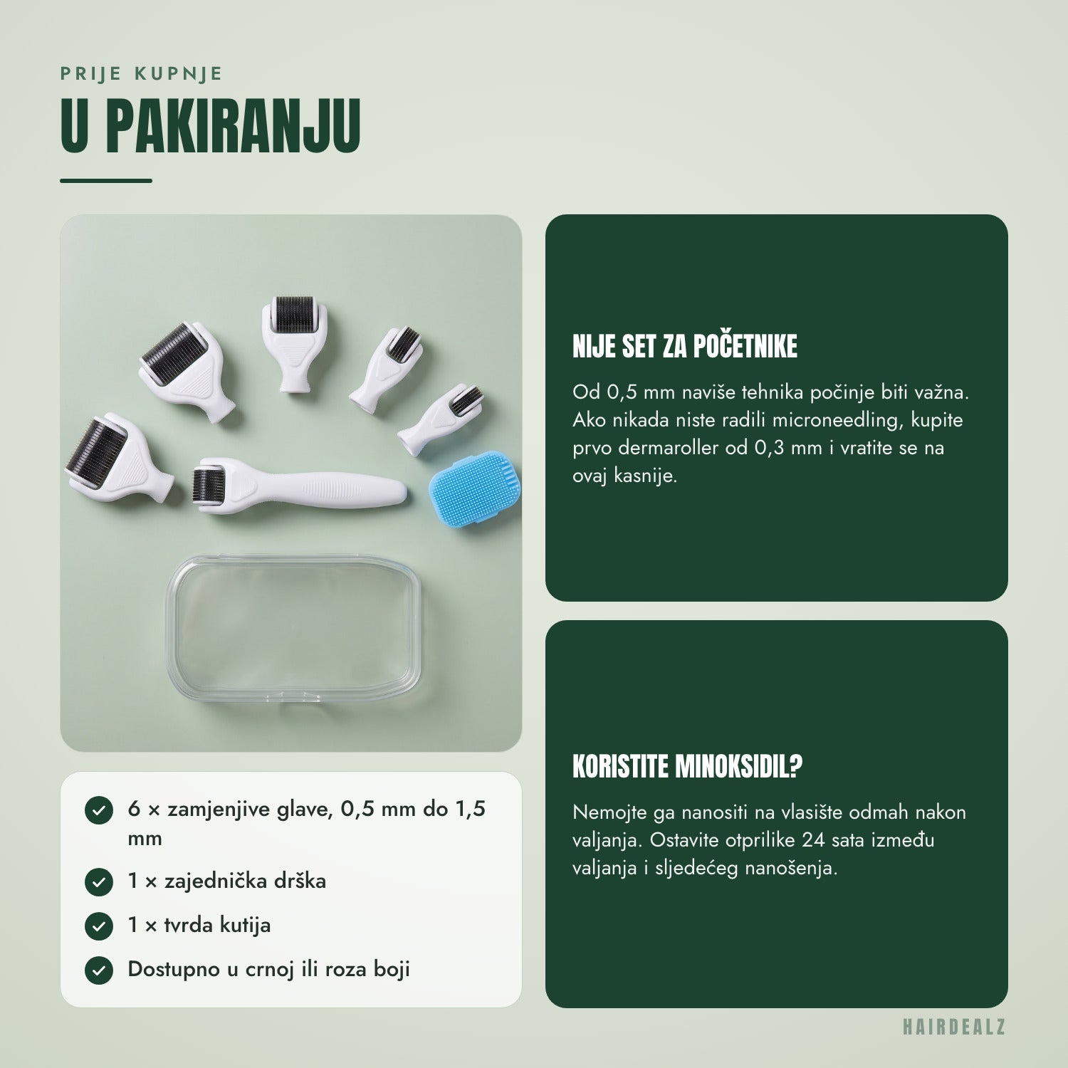 Prije kupnje — Sadržaj pakiranja