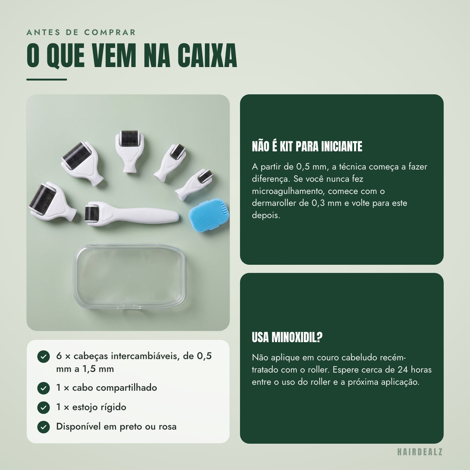 Antes de comprar — O que vem na caixa