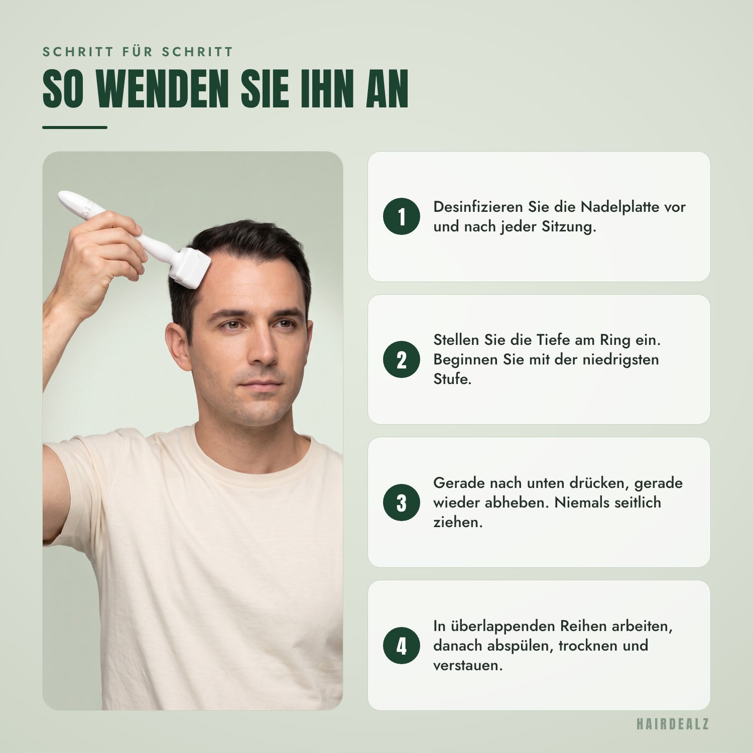 Schritt für Schritt — So wenden Sie ihn an