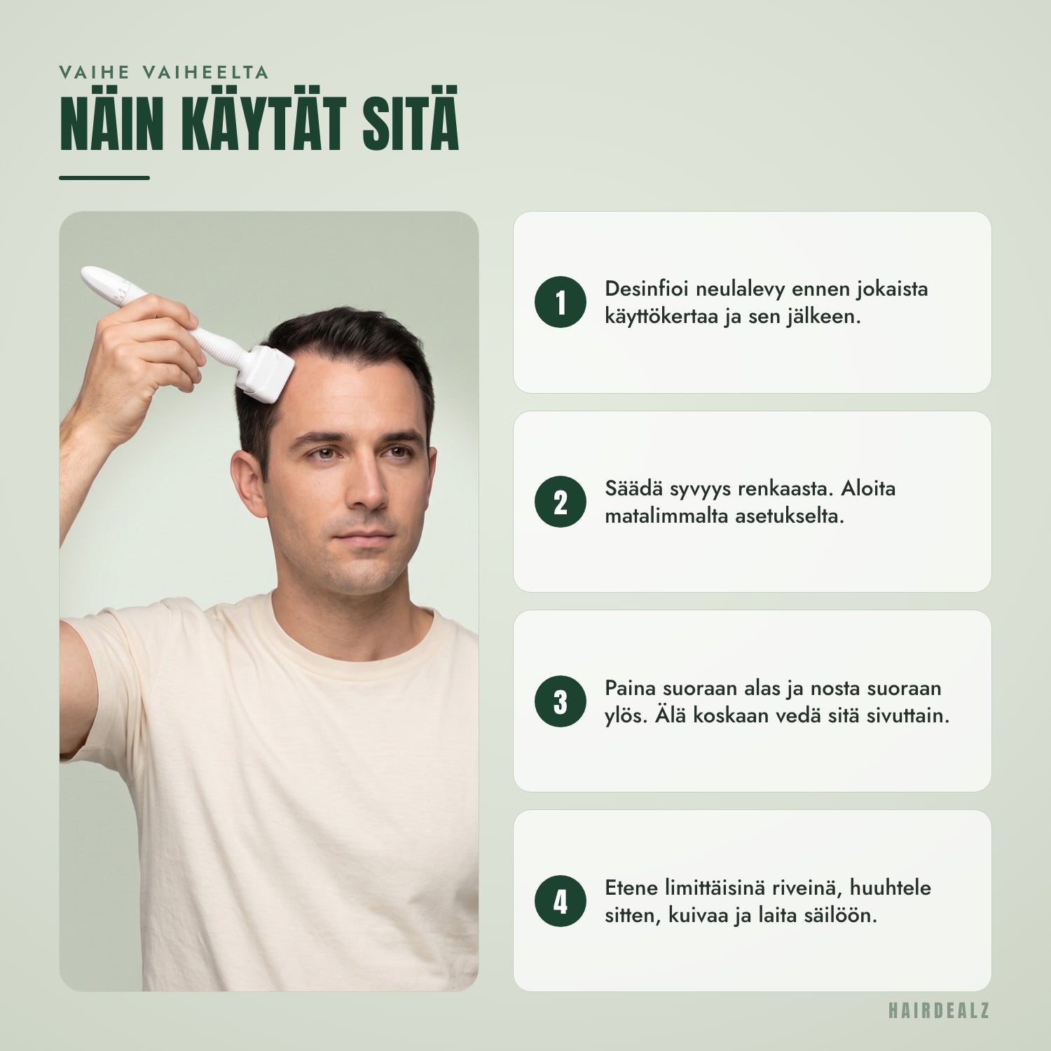 Vaihe vaiheelta — Näin käytät sitä