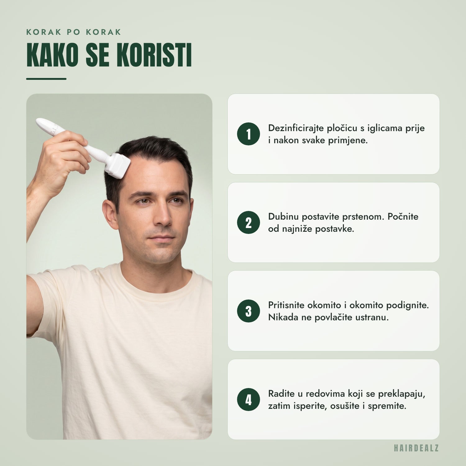 Korak po korak — Kako se koristi