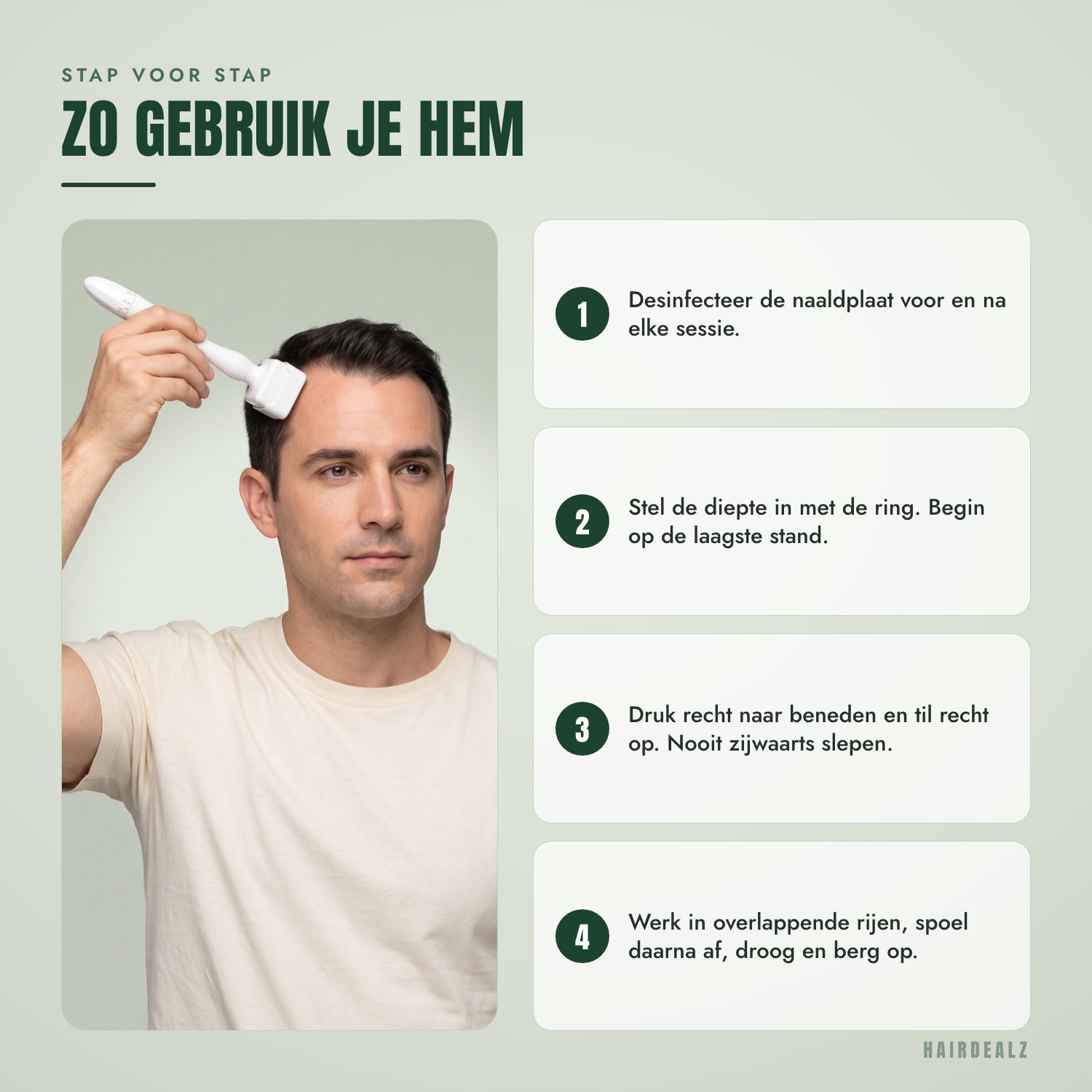 Stap voor stap — Zo gebruik je hem